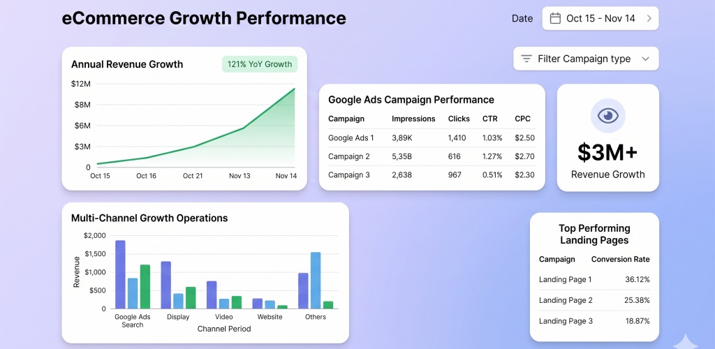 Recreational Group analytics dashboard